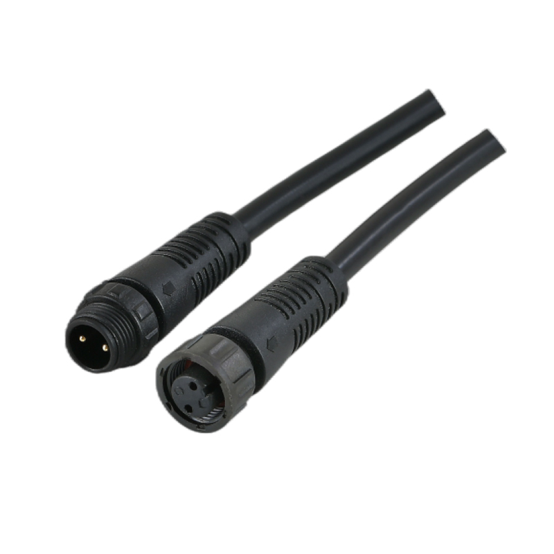 M12防水公母插连接线